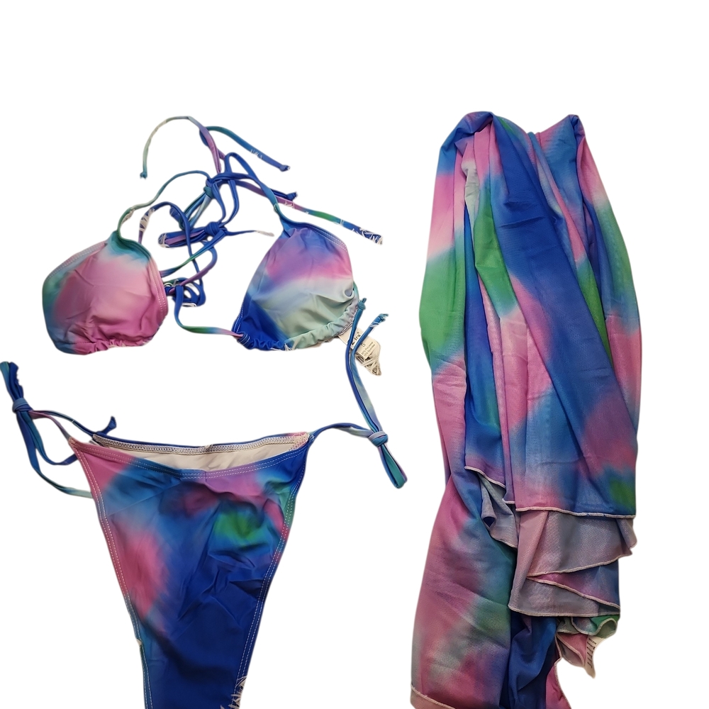 Colorful Tie-Dye Bikini Set